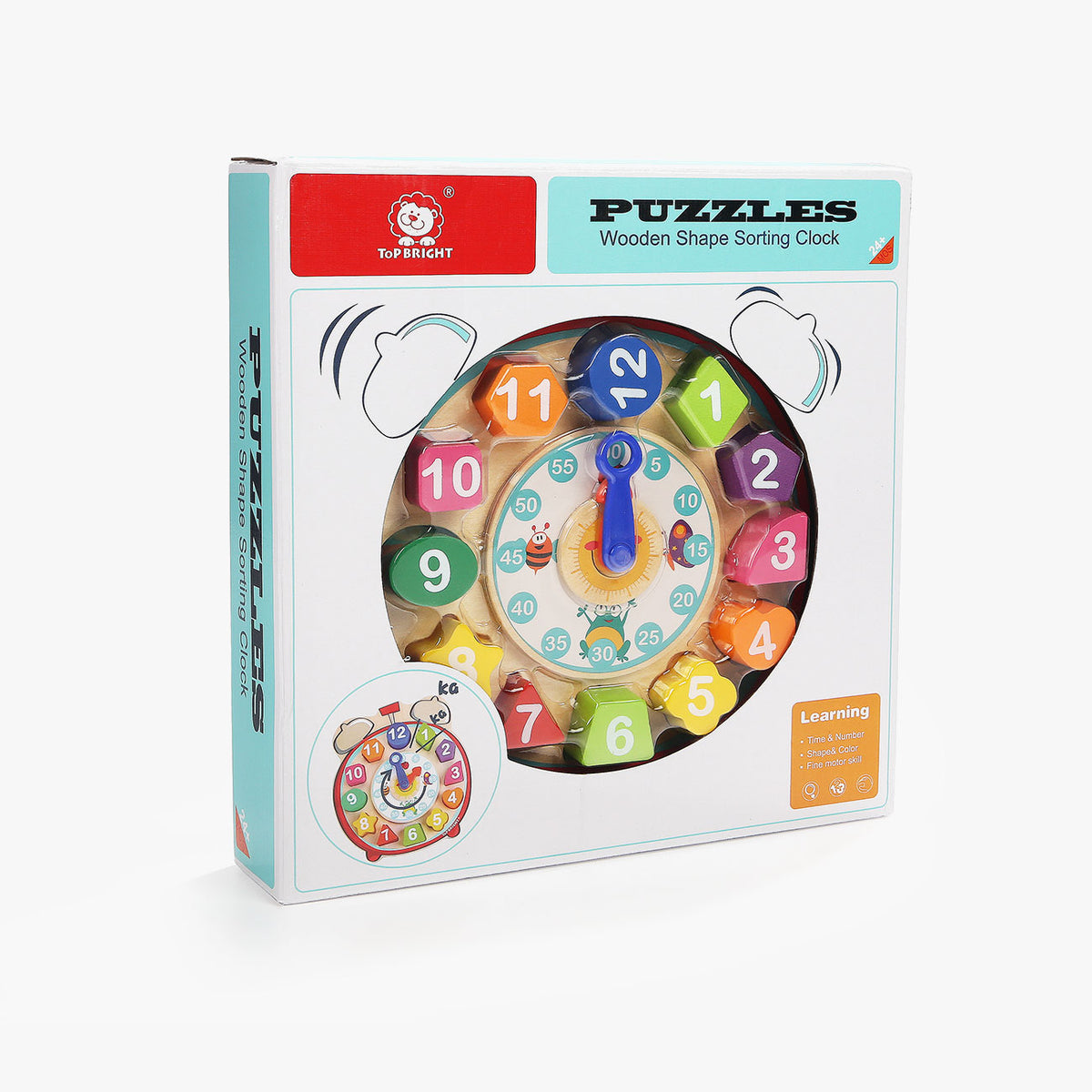 Wooden Shape Sorting Clock