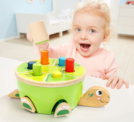 Hammer Turtle Game – Fun Fine Motor Skills Toy for Toddlers (18+ Months) - Enhances Motor Skills and Coordination