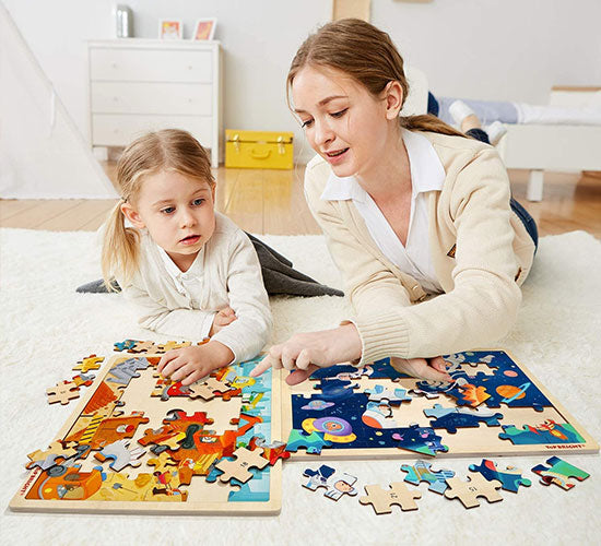 Unique kid puzzles with bright designs - Spacecraft Puzzle - Unique kid puzzles with bright designs