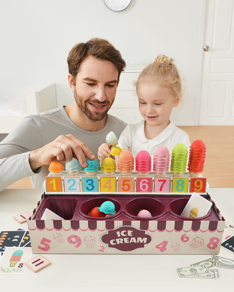 Ice Cream Learning Box: A Fun Way to Learn Numbers and Cooperation - Open Your Own Ice Cream Shop