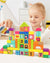 Colorful and Creative 50 wooden blocks - Topbright ®️ - De lo simple a lo complejo, variedad de formas