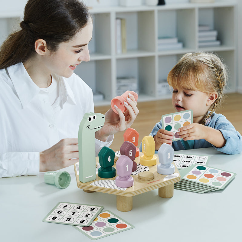 Happy Dino Twist: Interactive Dinosaur Toy for Number and Color Matching - Happy Dino Twist: Fun and Educational Dinosaur Matching Toy