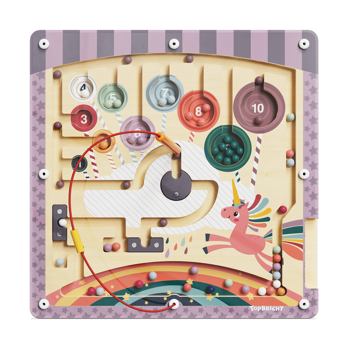 Educational Maze for Kids Color & Number Learning Toy