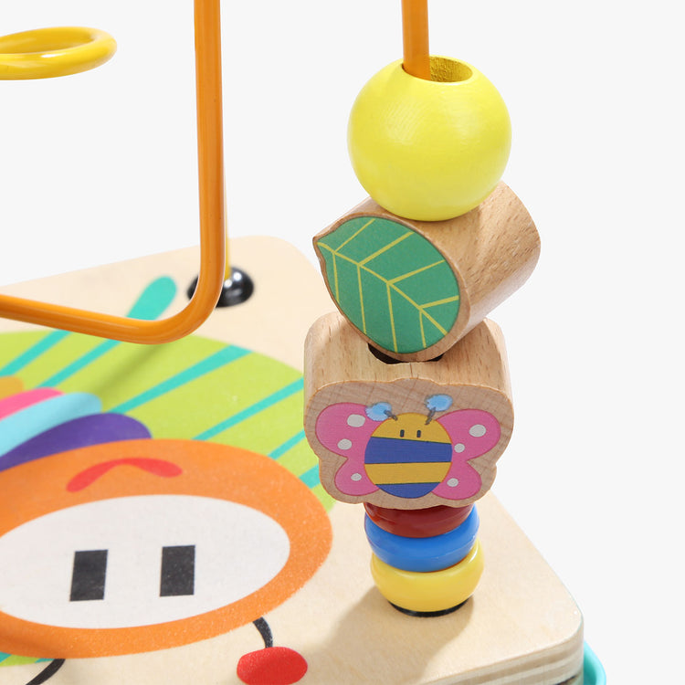 Top bright wooden activity cube cheap