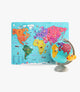 World Map Puzzle In Globe