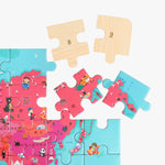 World Map Puzzle In Globe - Image