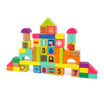Wooden 123 Animal Blocks - Image