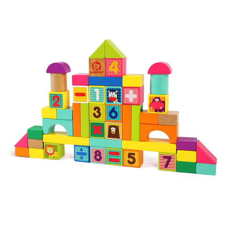 Wooden 123 Animal Blocks